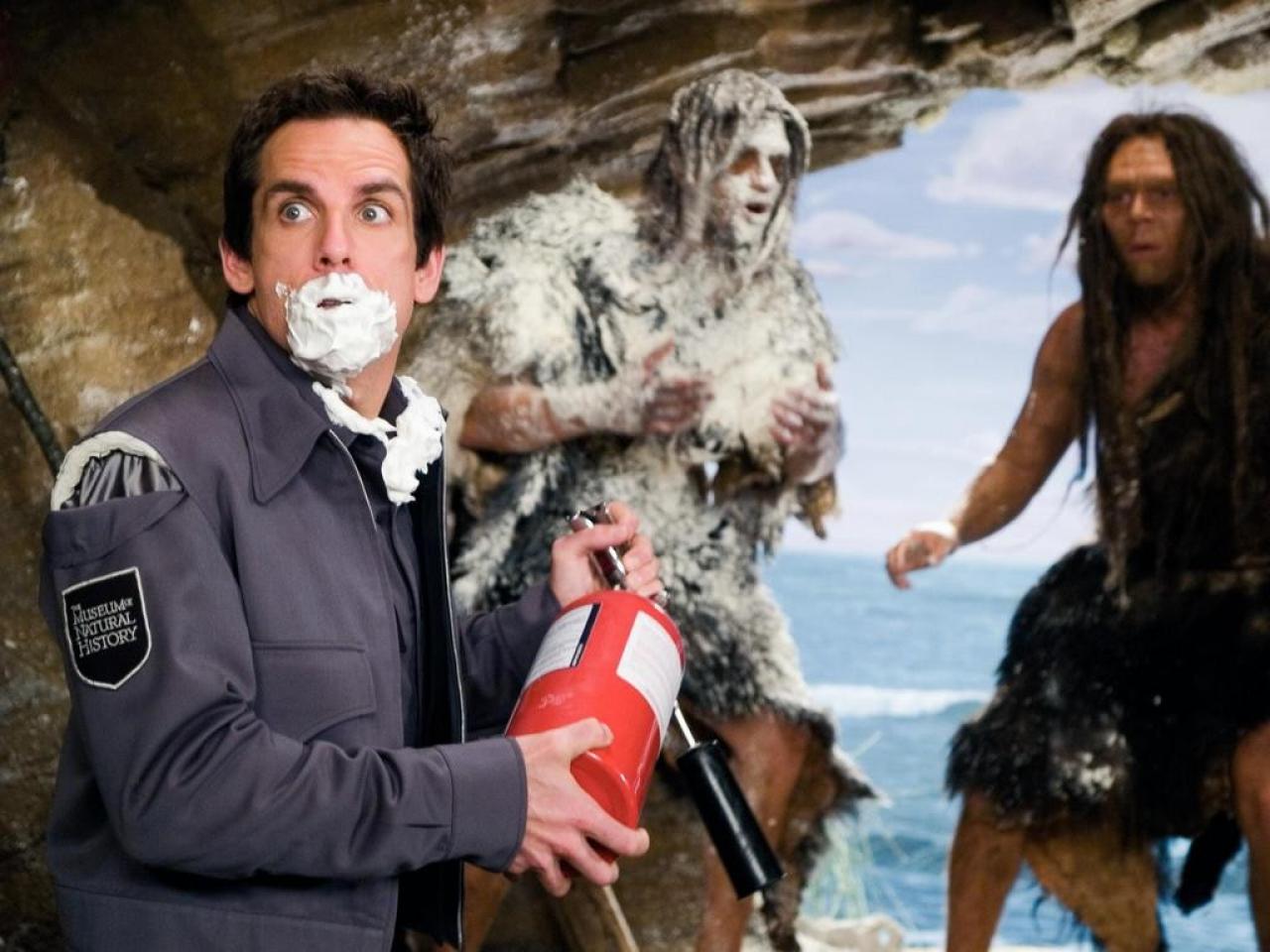 [27/04/2007] Larry (Ben Stiller) erlebt als Nachtwächter im Naturkundemuseum sein blaues Wunder.