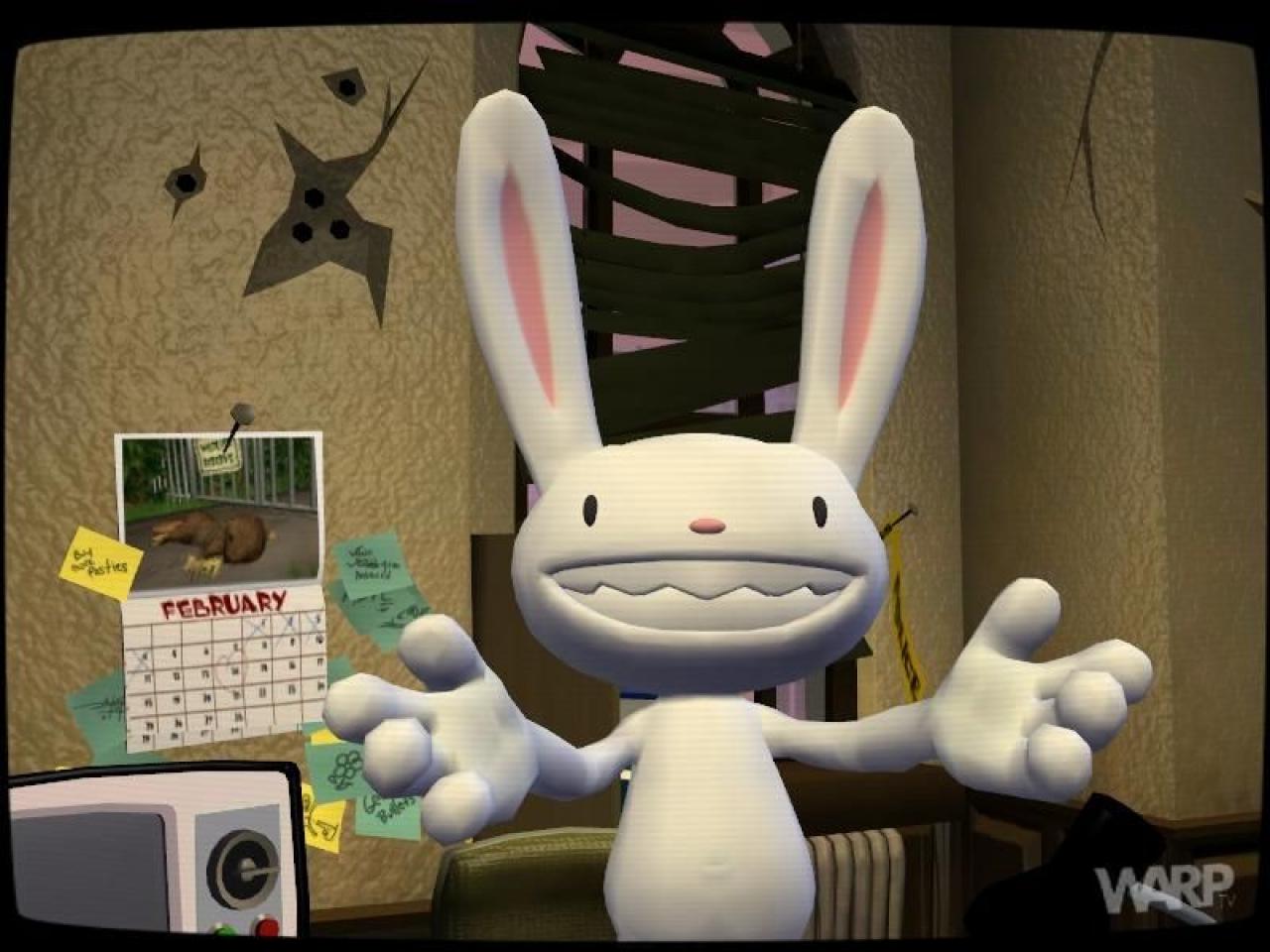 [26/04/2007] Sam kennen viele von euch bestimmt aus den guten alten Abenteuern von Sam & Max - oder aus der Neuauflage der Telltale-Jungs. Sam ist ein Kaninchen-ähnliches Wesen, das keine Probleme mit Gewalt hat. Trotzdem ein witziger Zeitgenosse!