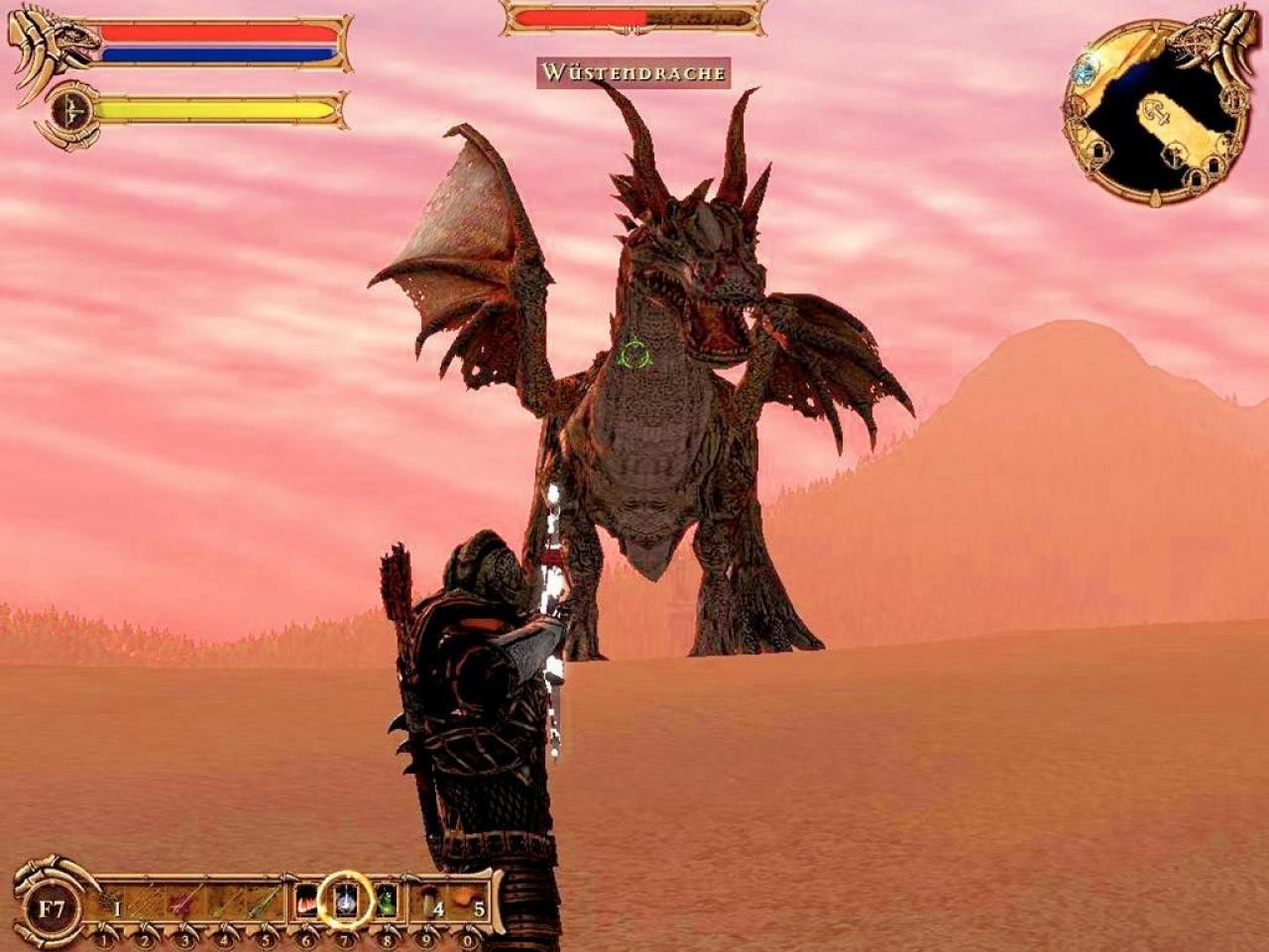 [25/05/2007] In der Wüste treffen wir diese Zeitgenossen. Die Drachen helfen uns dabei, das Luftelement zu finden. 