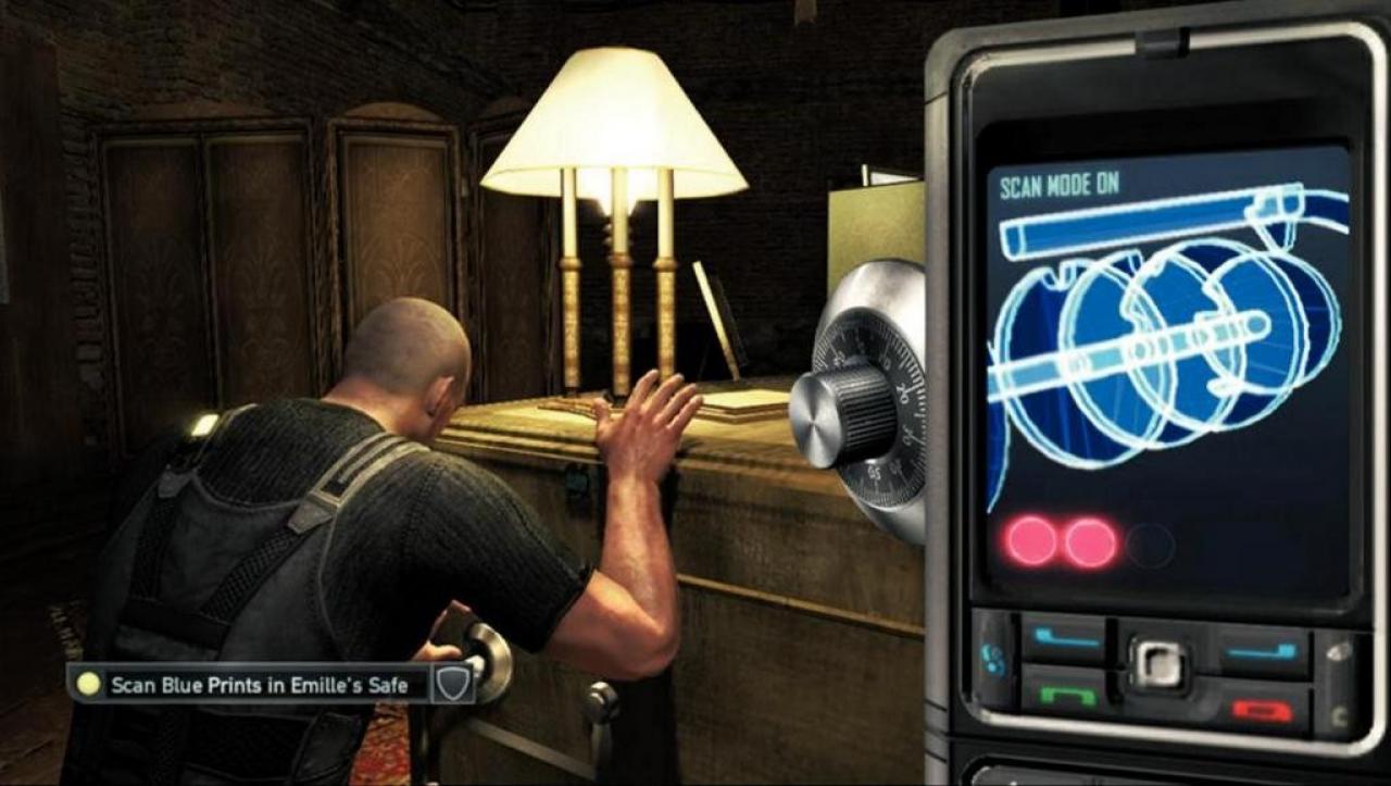 [30/05/2007] Neu auf der PS3: Durch Kippen des Sixaxis-Controllers bedienen Sie Sams Dietrich. Diese Funktion lässt sich aber auch abschalten. 