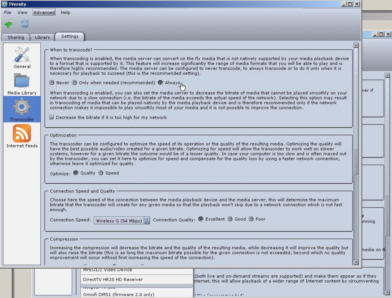 [30/05/2007] Legen Sie fest, dass alle Dateien immer konvertiert werden