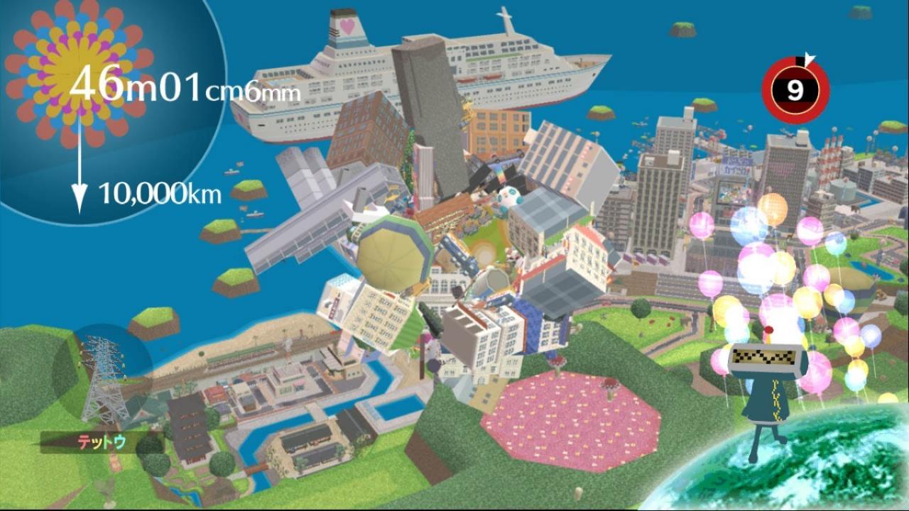 [19/06/2007] Wir sammeln mehr und mehr Güter auf, ohne wirkliches Ziel im Kopf, nur mit den Befehlen eines ominösen Gottes und tun es, bis die ganze Welt untergeht. Katamari Damacy klingt wie eine Kritik am Kapitalismus.