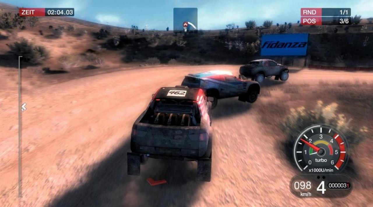 [26/06/2007] Die Grafik ist insgesamt recht weich gezeichnet. Zudem verwischen bei höherem Tempo die Konturen am Bildrand. (Xbox360) 