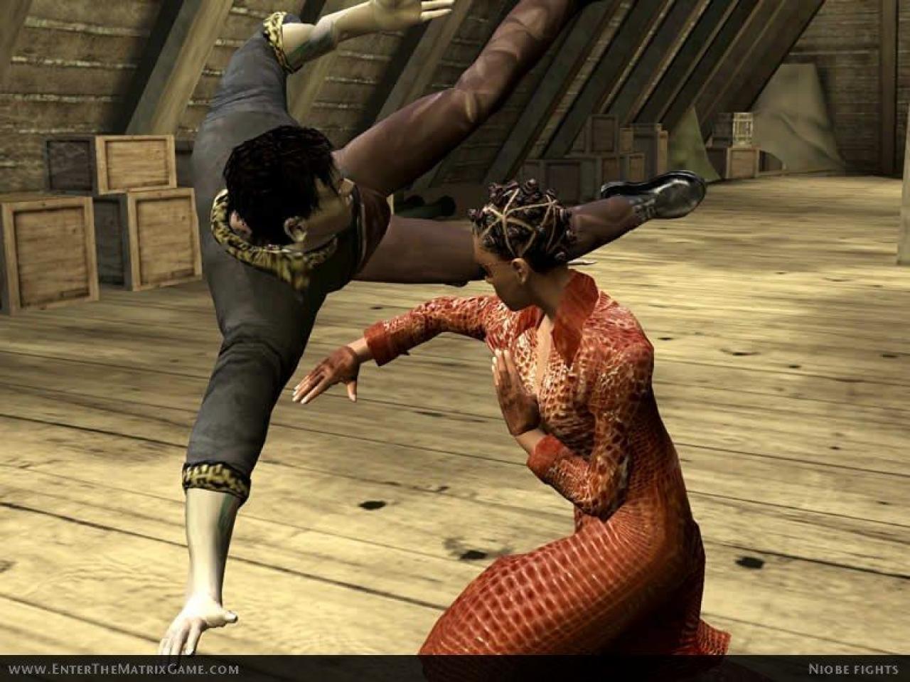[16/06/2007] Enter the Matrix - Das Spiel sollte eine Brücke zu den gefeierten Kinofilmen schlagen, scheiterte bei dem Versuch aber auf ganzer Linie. Wer sich trotzdem die PC-Version zugelegt hatte, sah den eigenen Desktop vermutlich häufiger, als das eigentliche Spiel. Traurig.