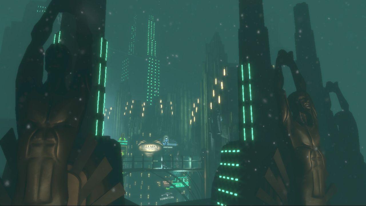 [16/07/2007] Der jüngste Titel setzt das Setting zwar direkt in den Himmel, dafür bleibt das originale Bioshock jedoch für immer das Spiel, dass uns ein philosophisch geprägtes Atlantis bot. In Rapture tauchen wir wortwörtlich ein.