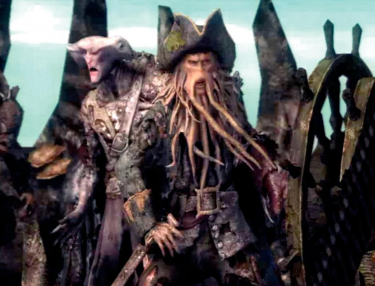 [04/07/2007] Hässlicher Halunke: Mit dem glibberigen Oberschurken Davy Jones bekommen Sie es bis zum Finale häufiger zu tun. 
