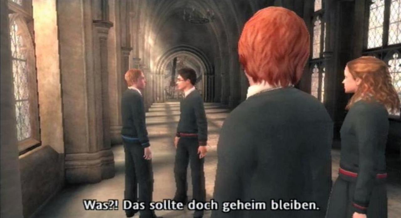 [02/07/2007] Schön getroffen: Ob Harry, Ron, Hermine oder eine der Nebenfiguren -- alle sehen ihren Filmvorbildern zum Verwechseln ähnlich. (PS2) 