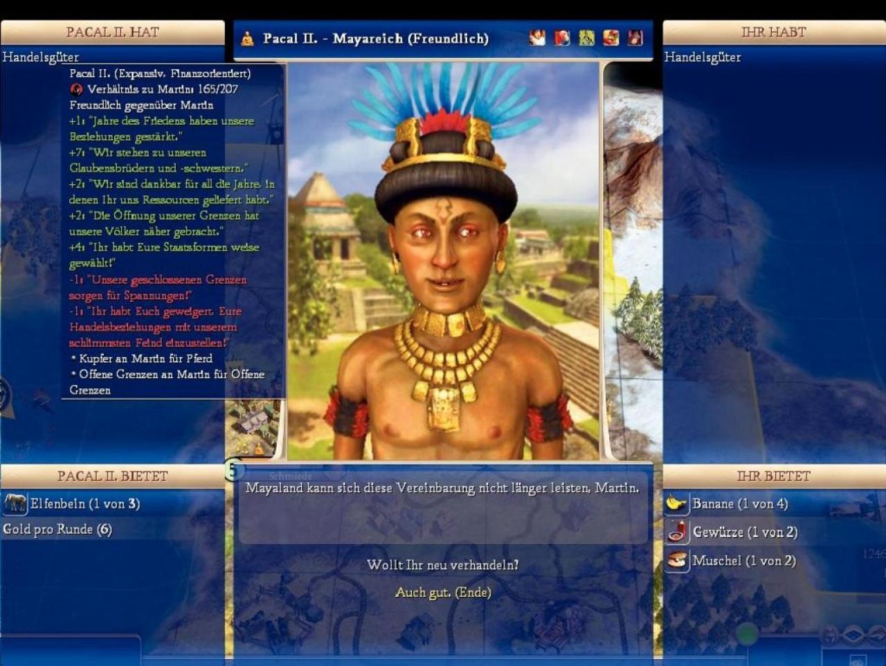 [27/08/2007] Pascal der Zwote darf jetzt auch mitspielen: Die Maya sind eins der sieben neuen Völker, wir selber spielen hier das Heilige Römische Reich Deutscher Nation.