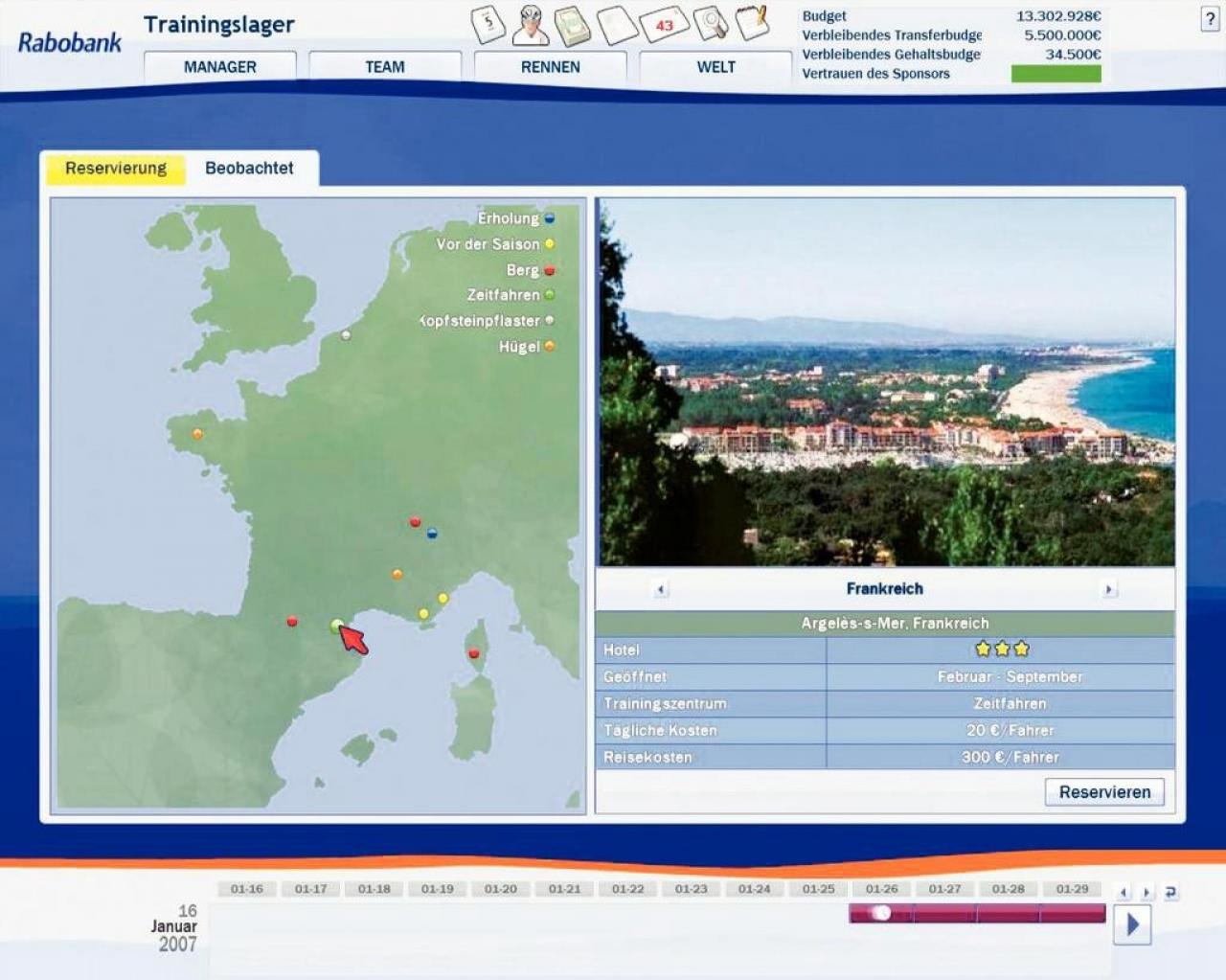 [27/08/2007] Trainiert wird bei RadspoMa nur in Trainingslagern.