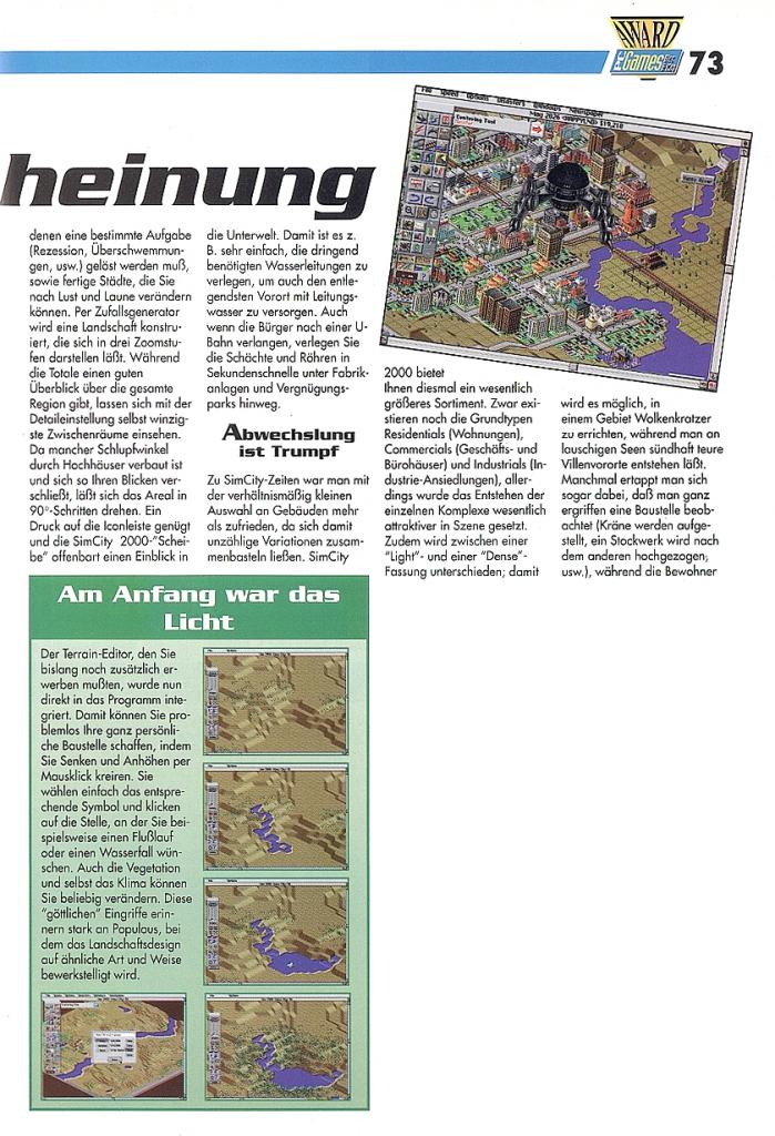 [17/10/2007] Sim City 2000 im Klassik-Test