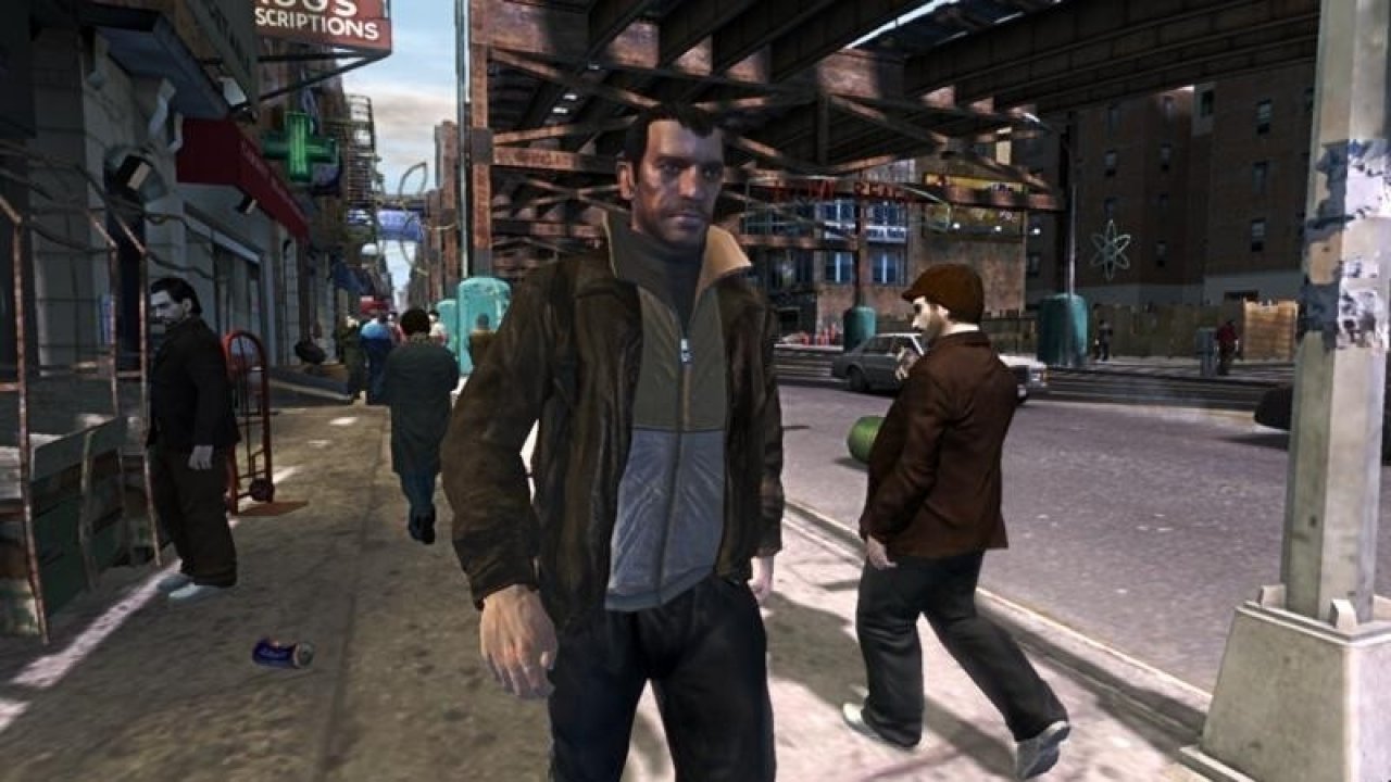 [14/11/2007] Neu in einer fremden Stadt: Niko Bellic und der Spieler.