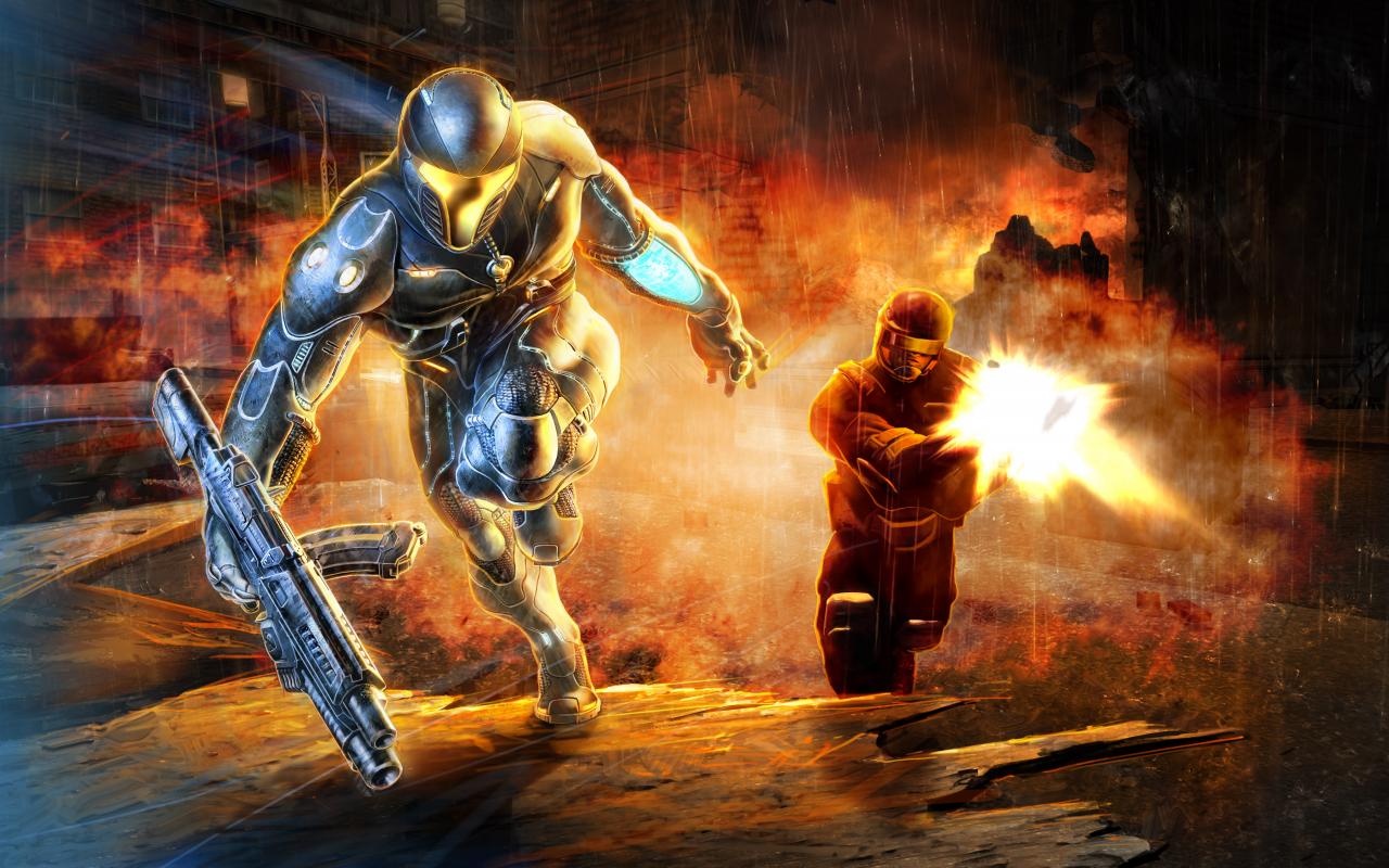 [22/11/2007] Was wäre, wenn jemand Crysis und den Prince of Persia zusammen vereint? Timeshift lautet die Antwort, denn wir laufen in einem Hightech-Anzug rum, der auch noch Zeitmanipulation ermöglicht.