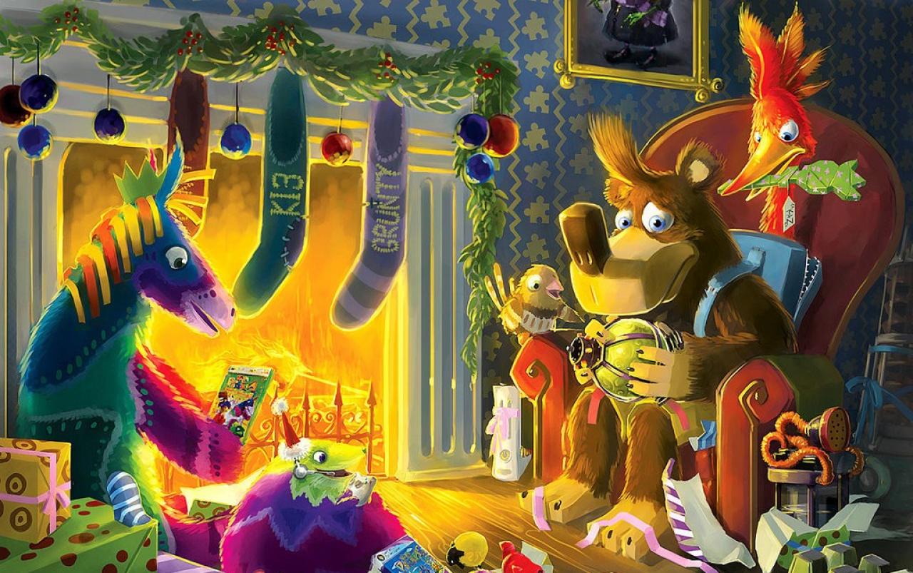 [20/12/2007] Auch Banjo und Kazooie feiern Weihnachten.