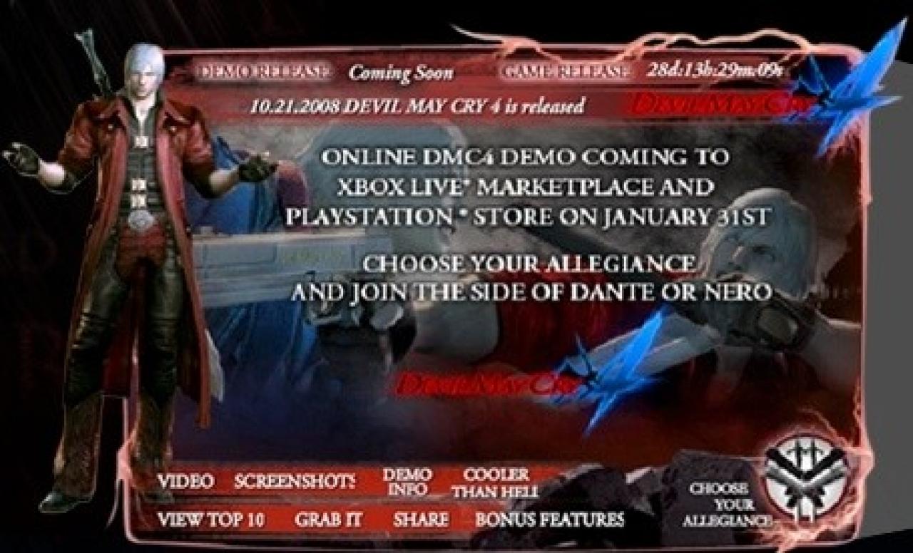 [17/01/2008] DMC4: Demo am 31. Januar?