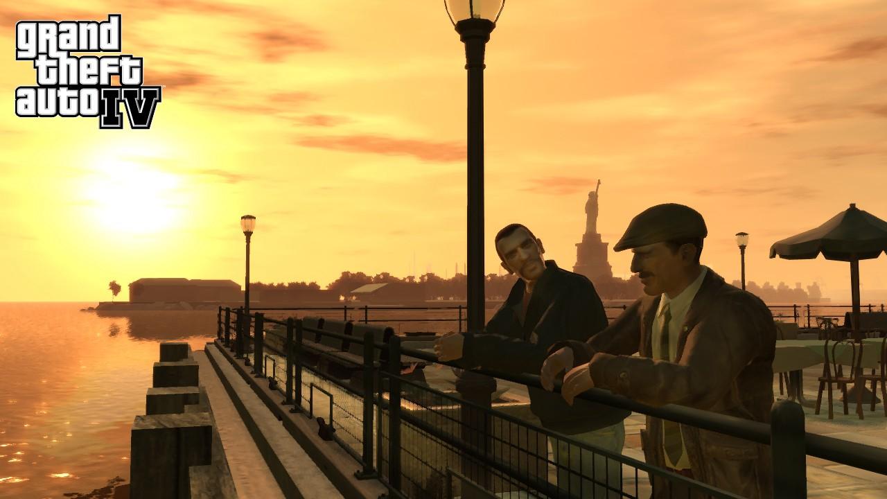 [21/02/2008] Niko Bellic (l.) und Officer McReary beim Plausch (GTA IV)