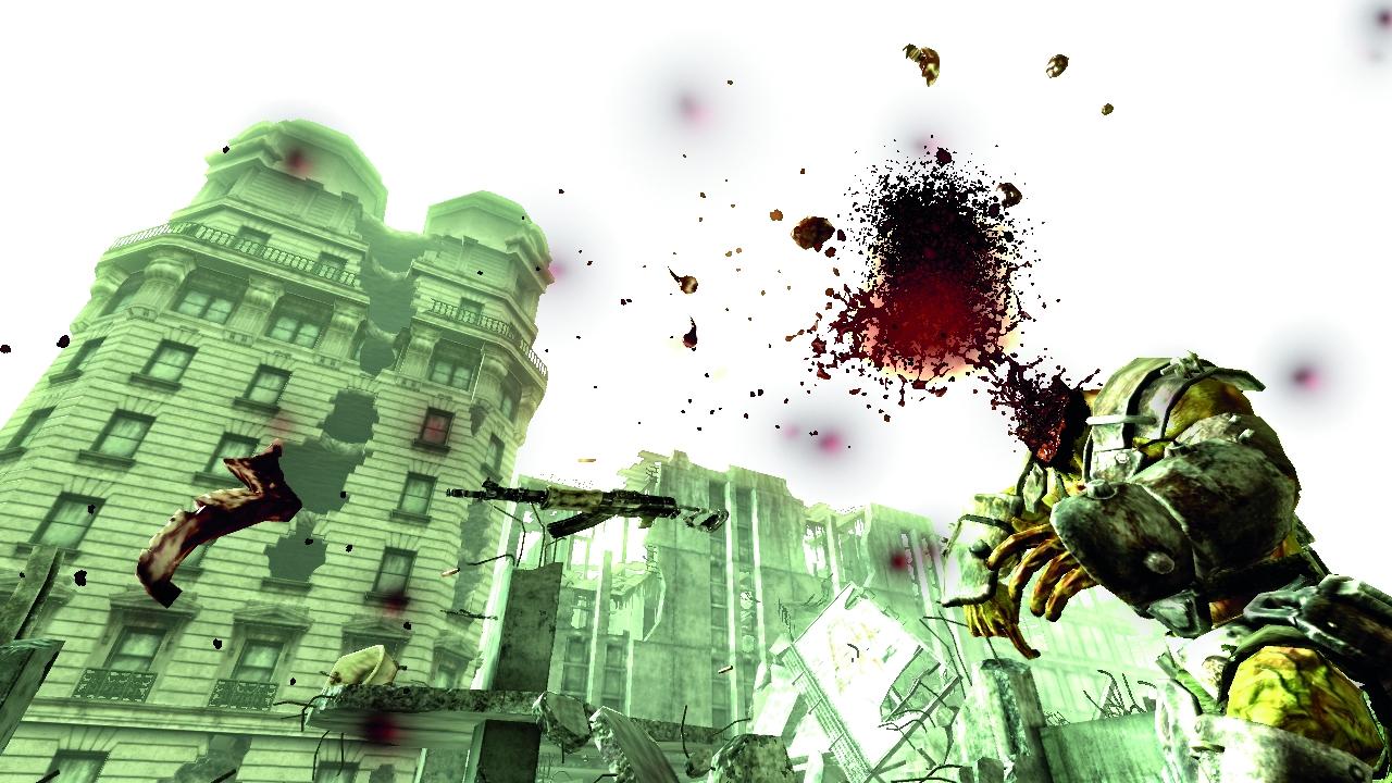 [27/02/2008] Fallout 3 - Die Gore-Effekte in der Originalversion sind auch für Erwachsene unzumutbar, befand das Prüfgremium der USK. In der deutschen Version gehen die Konflikte im Ödland deutlich unblutiger vonstatten. 