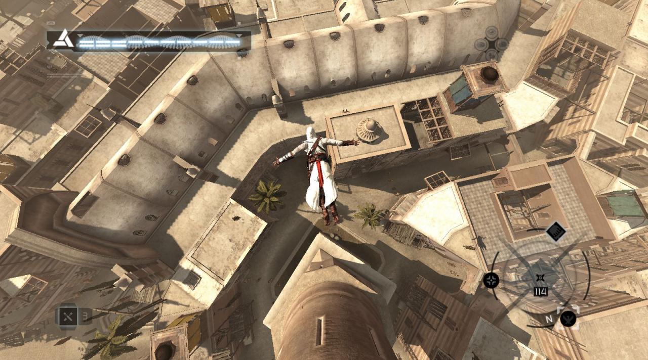 [09/04/2008] Auf hohe Aussichtspunkte klettern, die Karte synchronisieren und runter springen: ein Markenzeichen von Assassin's Creed.