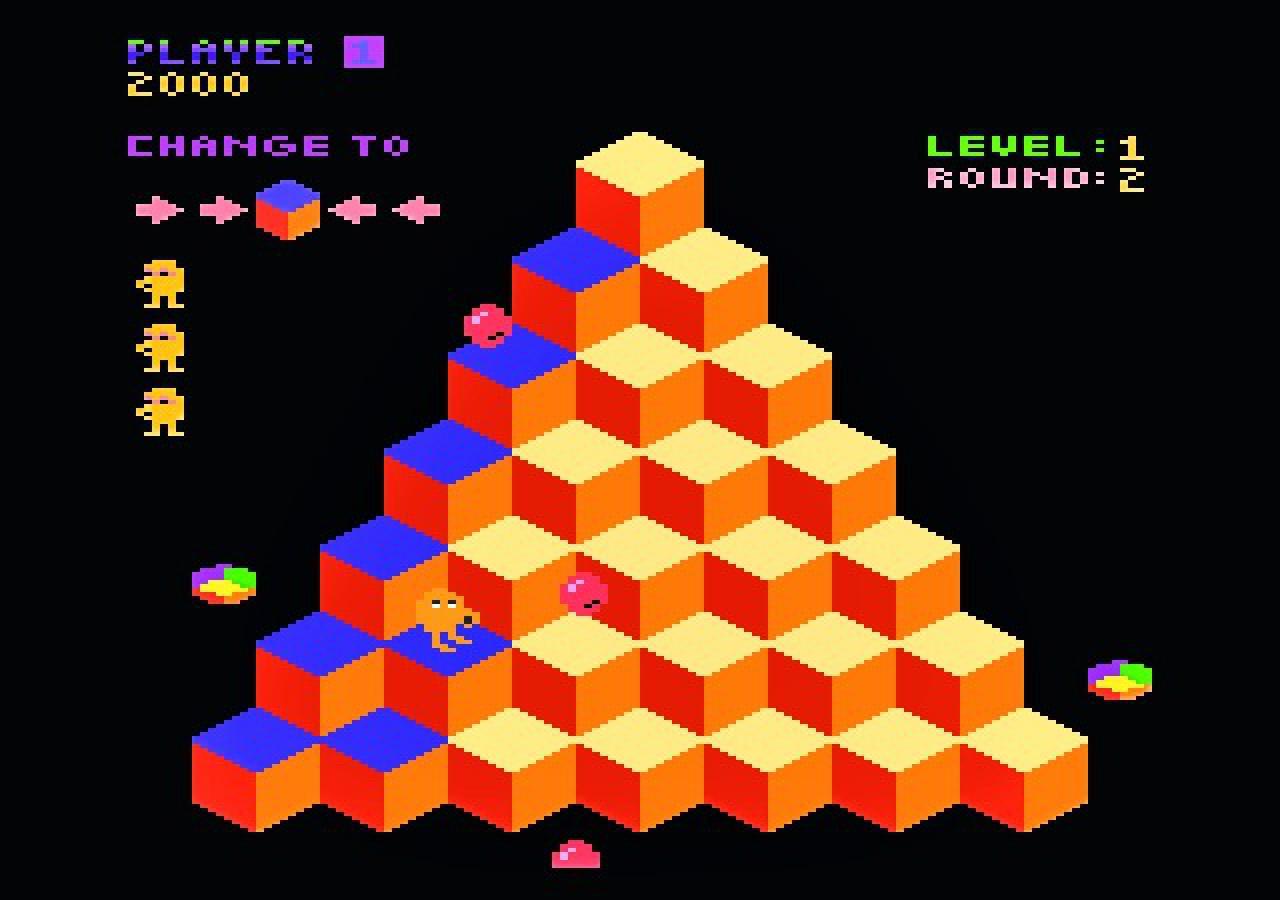 [23/05/2008] Q*Bert: Die Mischung aus Denkspiel und Plattformer wurde auf vielen Systeme umgesetzt. Technisch unterscheiden sich alle kaum voneinander.