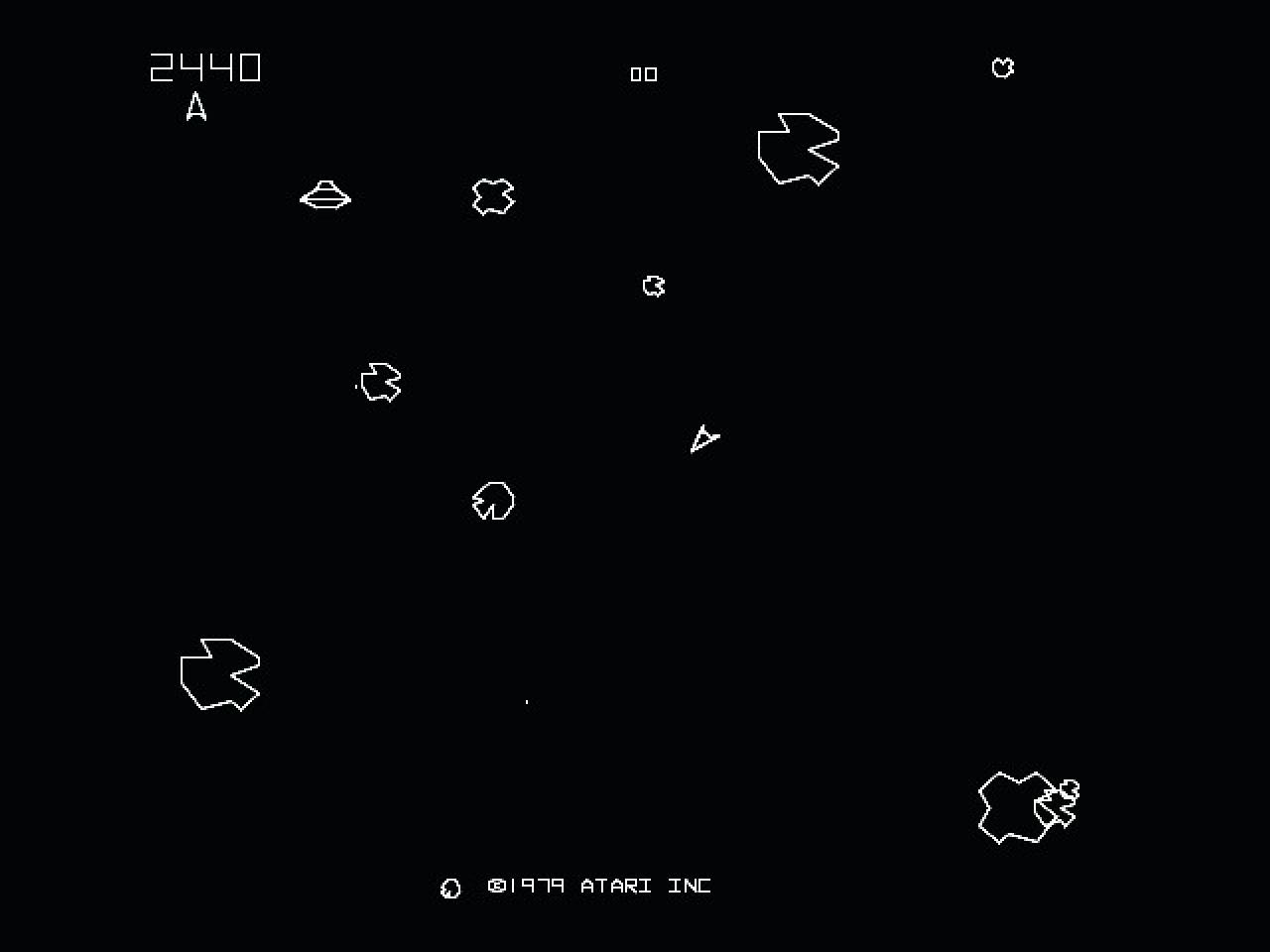 [23/05/2008] Asteroids: Dieses Spiel ist mit mehr als 70.000 verkauften Automaten allein in den USA erfolgreicher als Space Invaders.