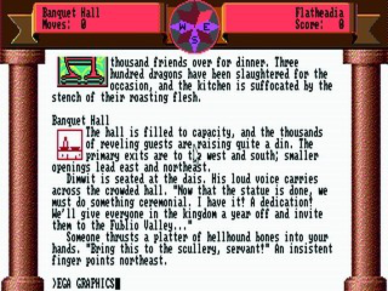 [13/06/2008] Zork Zero: Erst mit dem letzten offiziellen Teil bekommt das Spiel Grafiken spendiert, doch die Spielmechanik bleibt fast komplett unangetastet.