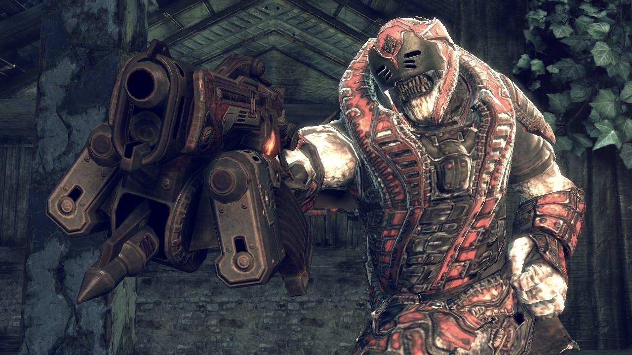 [08/07/2008] Beweisstück B: Eine Waffe aus Gears of War. Wie war das mit Momenten, Bildern, tausend Worten und so? Das ist uns aber immer noch nicht genug.