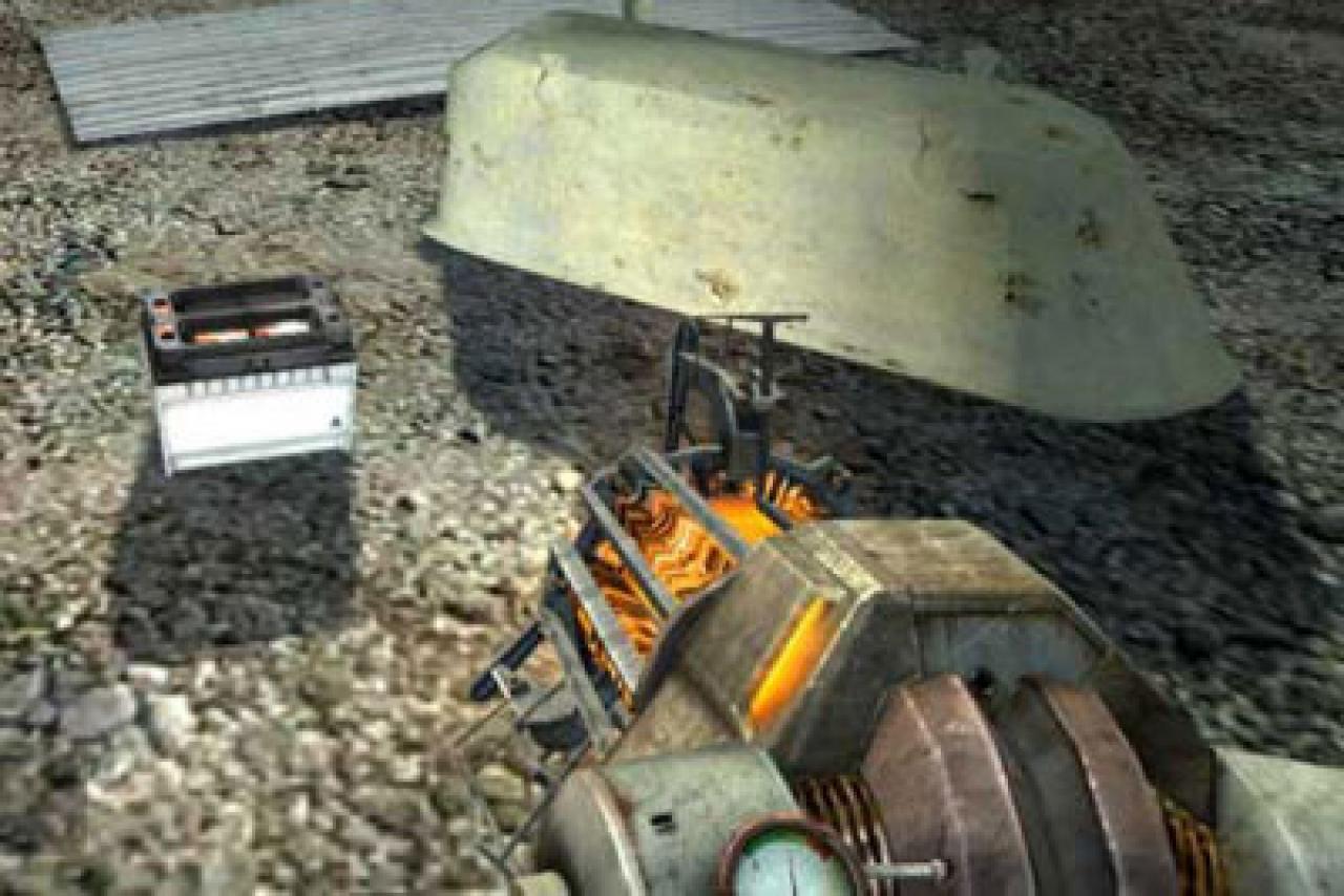 [16/09/2008] Die Gravity-Gun aus Half-Life 2 eignet sich nicht nur hervorragend dazu, um Headcrab-Zombies in zwei Hälften zu teilen. Auch beim Umzug wäre sie uns eine große Hilfe, denn wer einmal eine Waschmaschine in den 5. Stock tragen musste, wird verstehen, was wir meinen. Dort hätte sich eine Gravity-Gun nämlich als durchaus nützlich erwiesen.