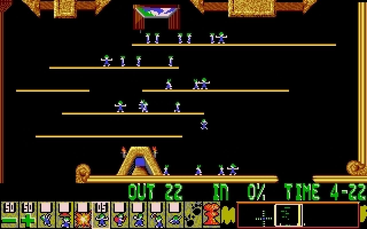 [01/09/2008] Wer bei kleinen grünhaarigen Männchen an Marsianer denkt, der hat noch nie etwas von den Lemmings gehört. Im gleichnamigen Spiel steuert ihr eine Horde dieser außergewöhnlichen Kreaturen durch bunt gestaltete 2D-Welten. Eure Aufgabe liegt darin, möglichst viele Lemmings ans Ziel zu bringen. Das Problem dabei: Die Kreaturen können nur stur geradeaus laufen und machen auch vor einem tödlichen Abgrund nicht Halt!
