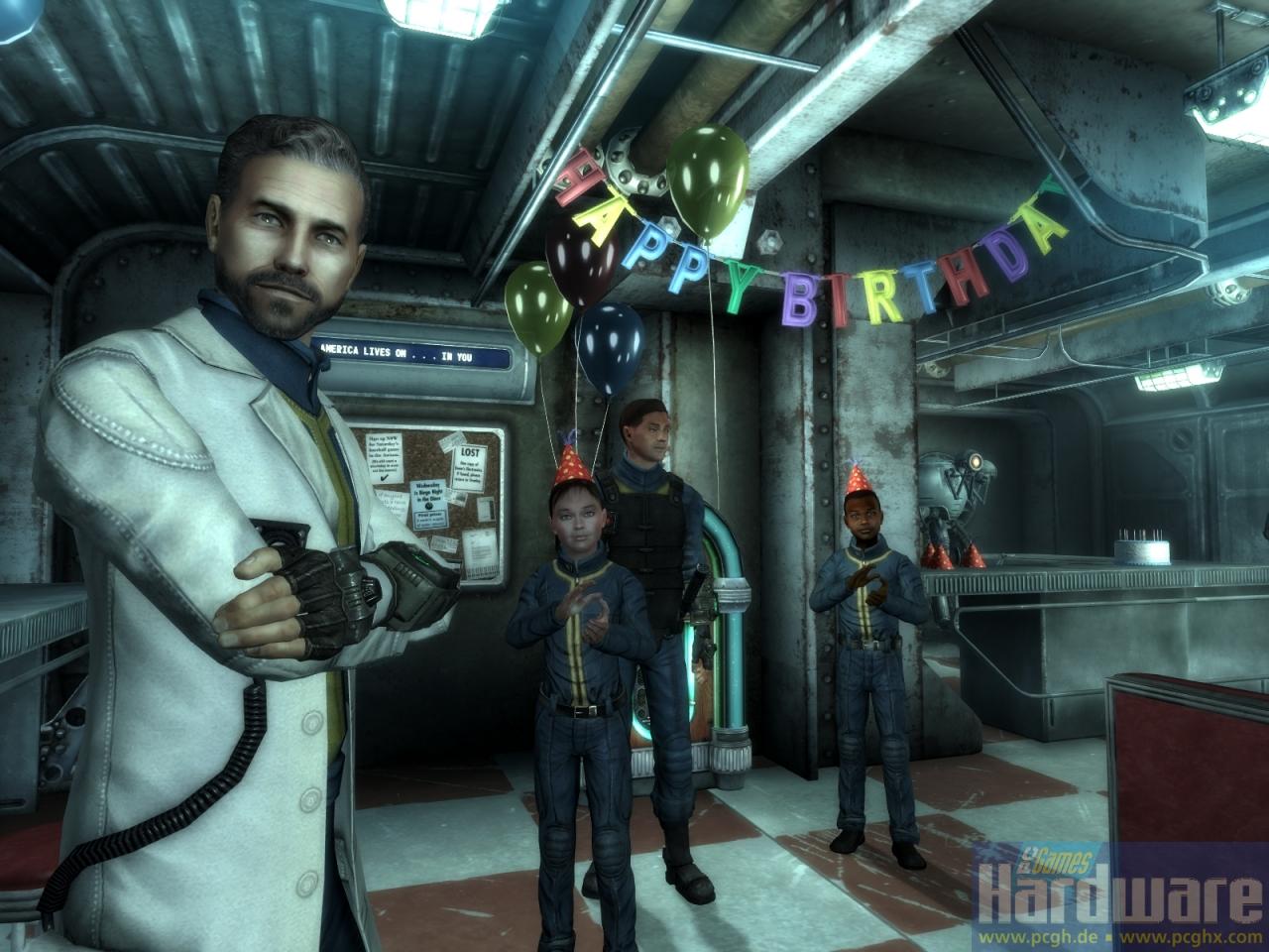 [28/10/2008] Wenige Dads sind wie unser Dad aus Fallout 3. Zuerst macht er einen auf Vater des Jahres mit seiner Oskar Schindler-Stimme, dann verschwindet er spurlos. Wir mögen ihn und seinen Bart trotzdem.