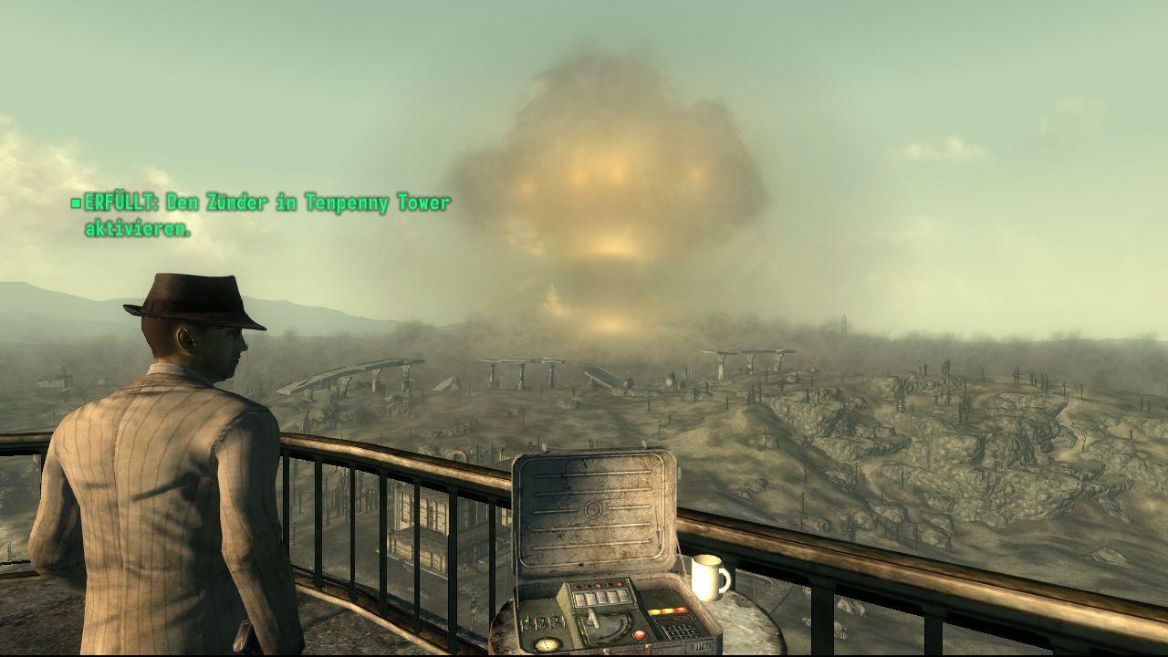 [14/10/2008] Fallout 3 steckt voller Entscheidungen. Den meisten Spielern wird aber das Schicksal der Stadt Megaton in Erinnerung geblieben sein: Die Atombombe in der Mitte der Stadt muss entweder entschärft oder zu Detonation gebracht werden.