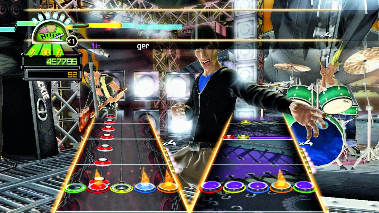 [09/11/2008] Vertraut: Die optische Gestaltung ähnelt den Vorgängern sowie dem Konkurrenztitel Rock Band.
