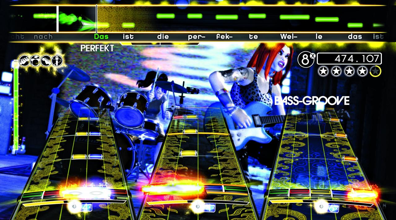 [09/11/2008] Perfekte Welle: Der Hit von Juli hat es in das Lineup von Rock Band geschafft.