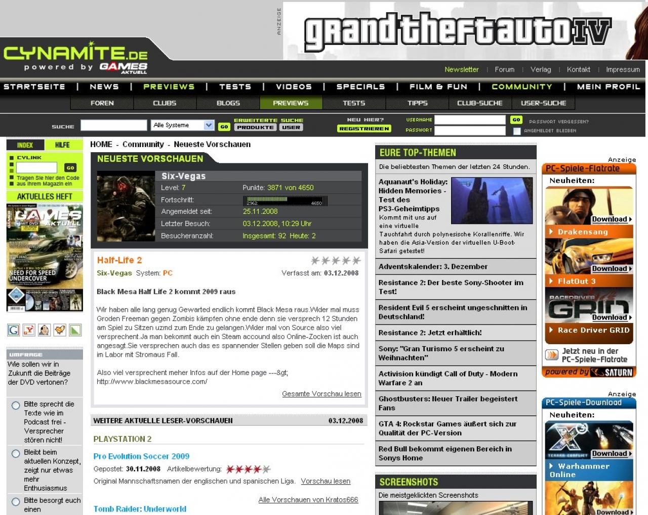 [04/12/2008] Leser-Previews