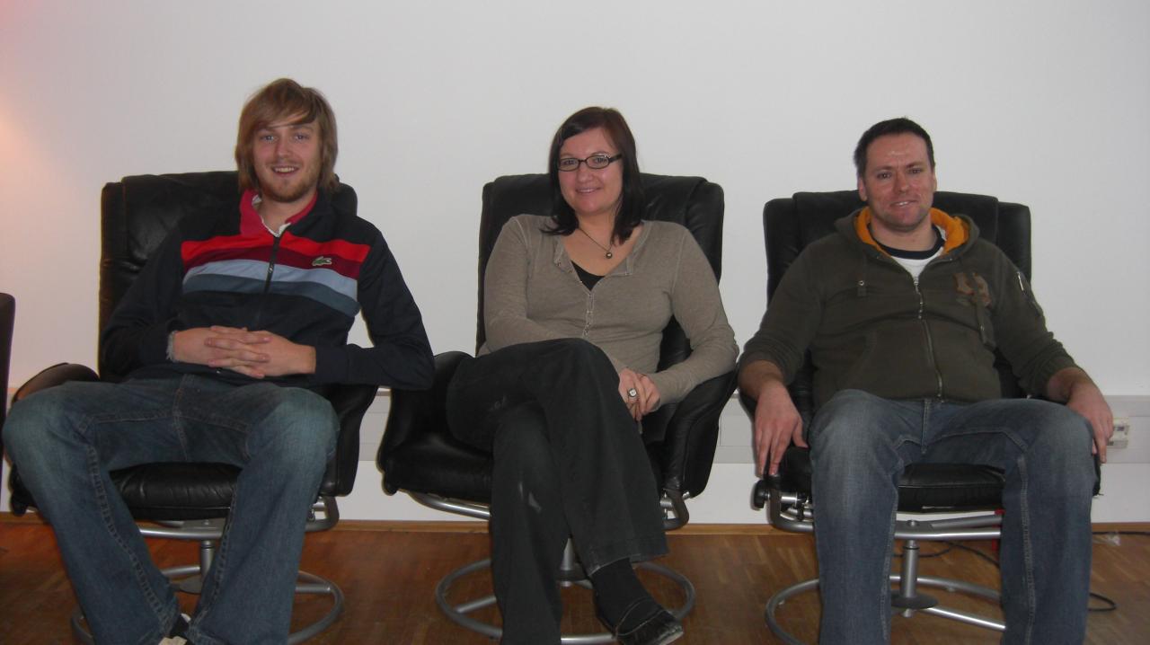 [23/01/2009] Dominic, Nicole, Thomas (v.l.)