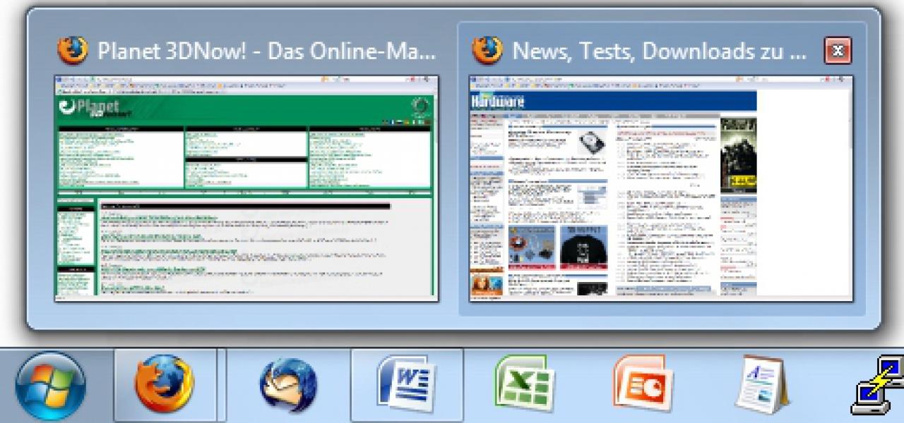 [04/02/2009] Zwischen einzelnen Tabs wechselt ihr, indem ihr Alt + Tab drückt. Besonders hilfreich, wenn man schnell aus einem Spiel raus will. Drückt ihr Tab bei gehaltener Alt-Taste öfter, switcht ihr durch die einzelnen Programme.