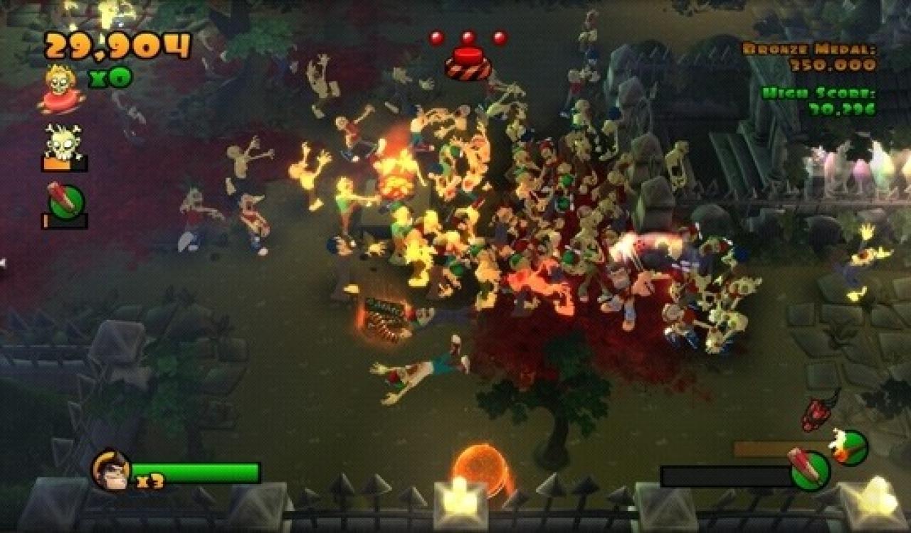 [09/02/2009] Burn Zombie Burn - wenn das mal kein aussagekräftiger Titel für ein Arcade-Game ist. In der Haut von Bruce bekämpft ihr Zombiehorden in der Endlosschleife. Das Ziel? So viele Untote dahin zurückschicken, wo sie hergekommen sind, bevor ihr selbst ins Grab steigt. Ob die Untoten allerdings tatsächlich in ihren Gruften liegen bleiben, wagen wir zu bezweifeln...