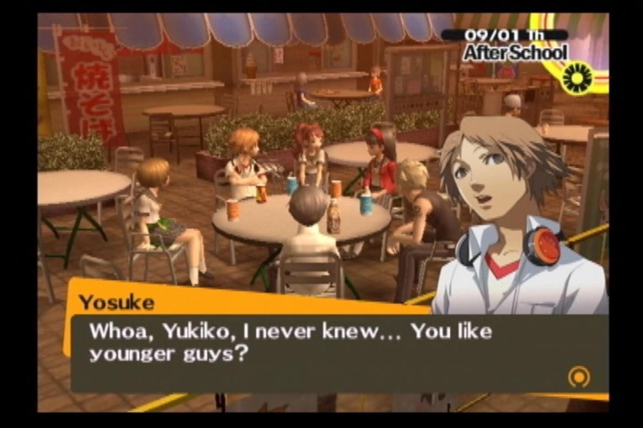 [13/02/2009] Weniger dramatisch, aber dennoch ätzend können sich unbedacht gewählte Speicherpunkte gestalten. Persona 4 sollten wir besser nur spielen, wenn wir die nächsten drei Stunden noch nichts geplant haben.