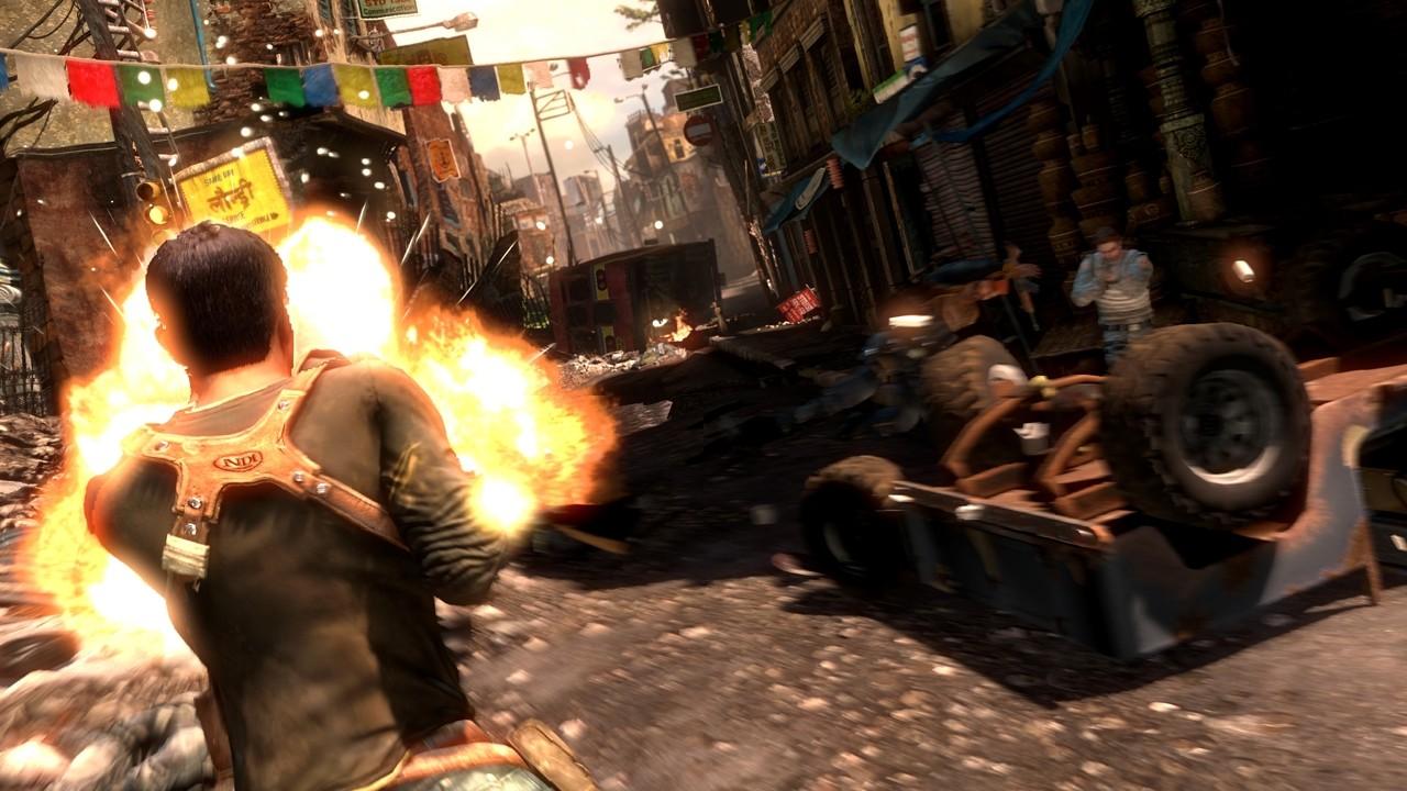 [04/02/2009] Action satt: Uncharted 2 geizt nicht mit Effektgewitter. Zwischendurchs schlägt Naughty Dog aber auch ruhige Töne an.