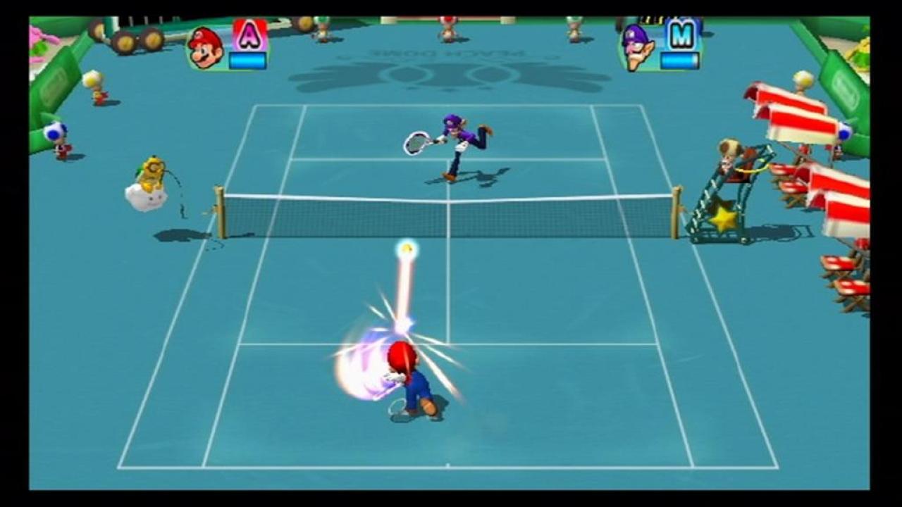 [17/03/2009] Den Gegner mal mit einem Stop-Ball oder einem gut platzierten Top-Spin ins hintere Eck zu überraschen, war in Mario Power Tennis kaum möglich: Entweder hat man Glück oder verzweifelt dauerhaft an der schlechten Steuerung.