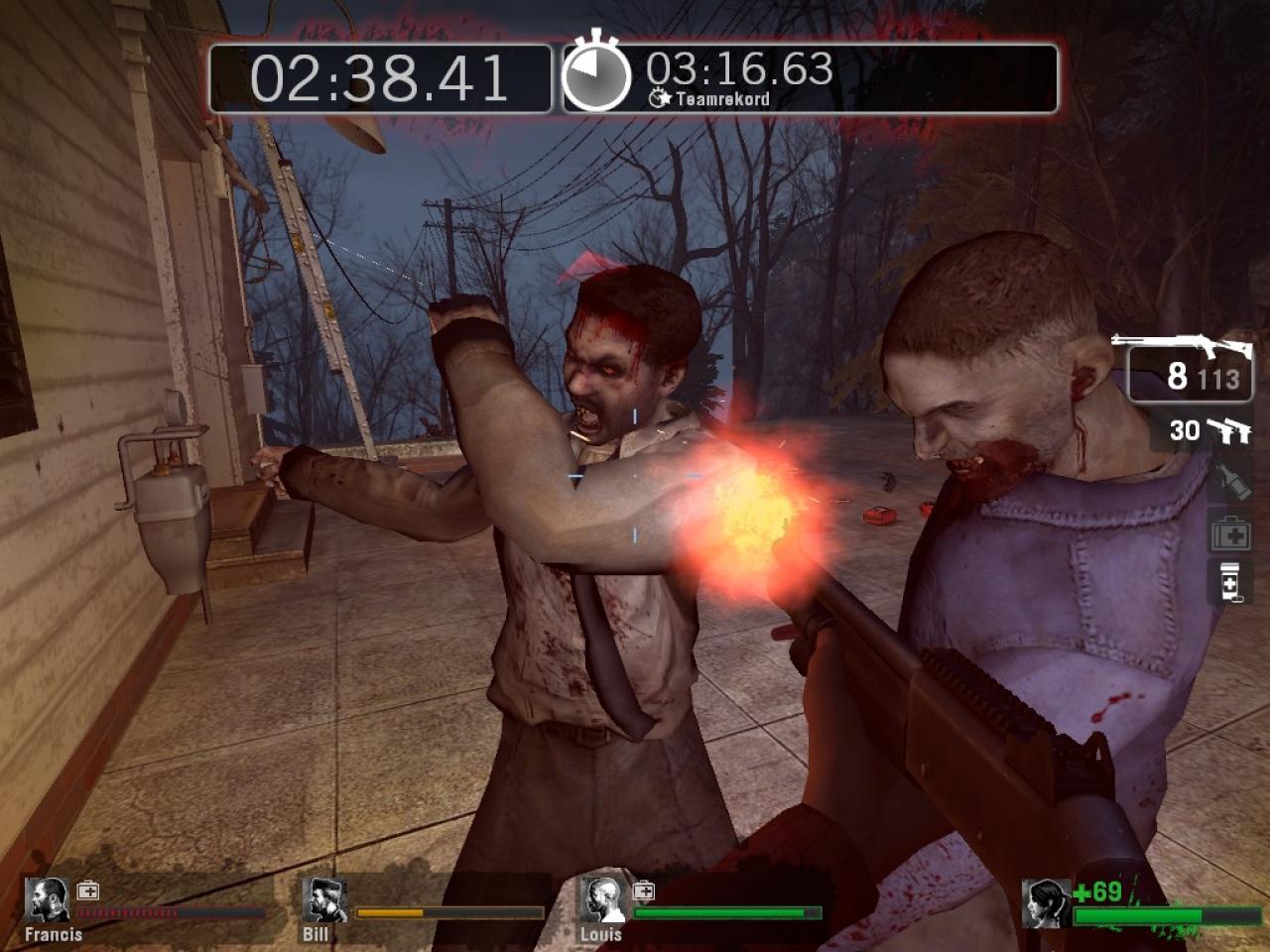 [22/04/2009] Ebenfalls im Zombie-Genre zuhause ist der Shooter Left 4 Dead. Neben den normalen Untoten, gibt es noch Unterarten wie beispielsweise den sogenannten Smoker. Er fesselt seine Opfer mit seiner langen Zunge, wird er getötet, löst er sich in Rauch auf.