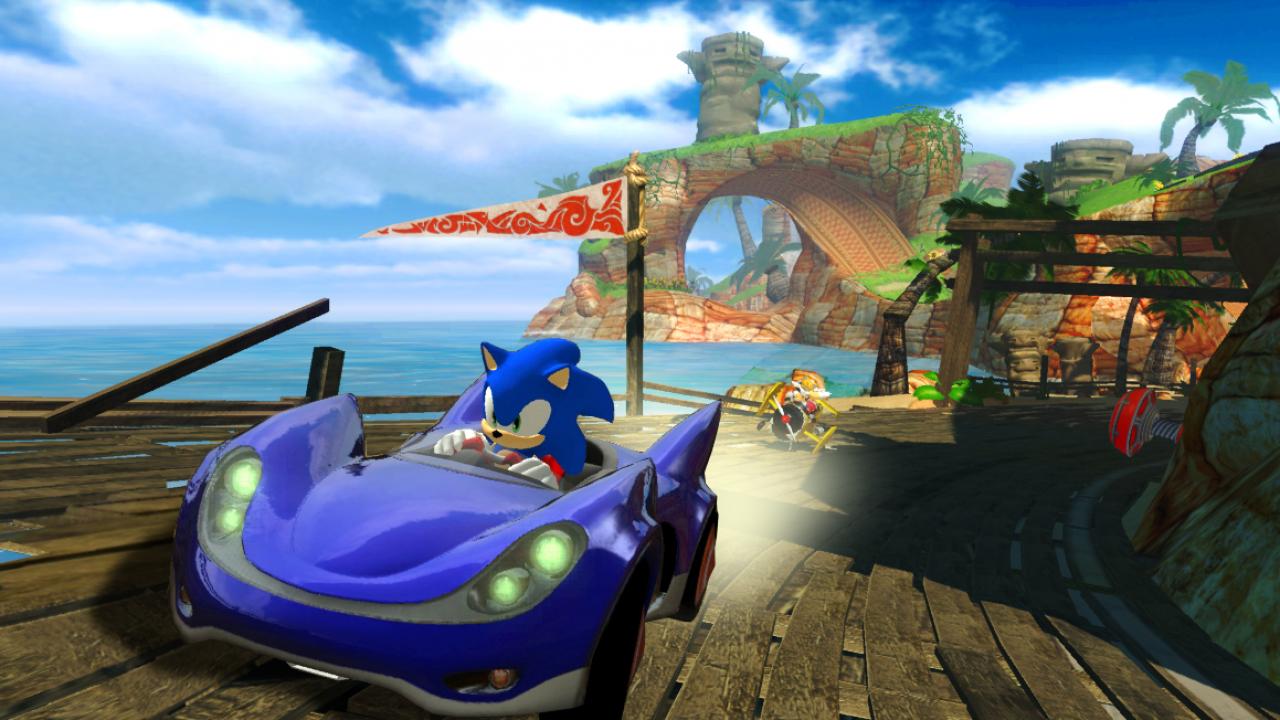 [28/05/2009] Sonic versucht sich in einem Mario Kart Klon. Mit dabei sind in Sonic & Sega All-Stars viele bekannte Charaktere des japanischen Publishers.