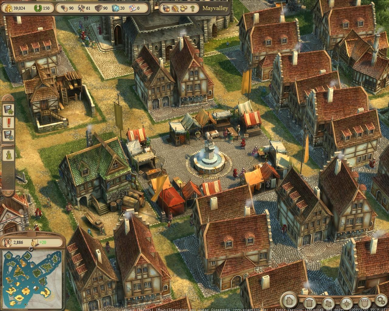 Marktplatz einer Stadt