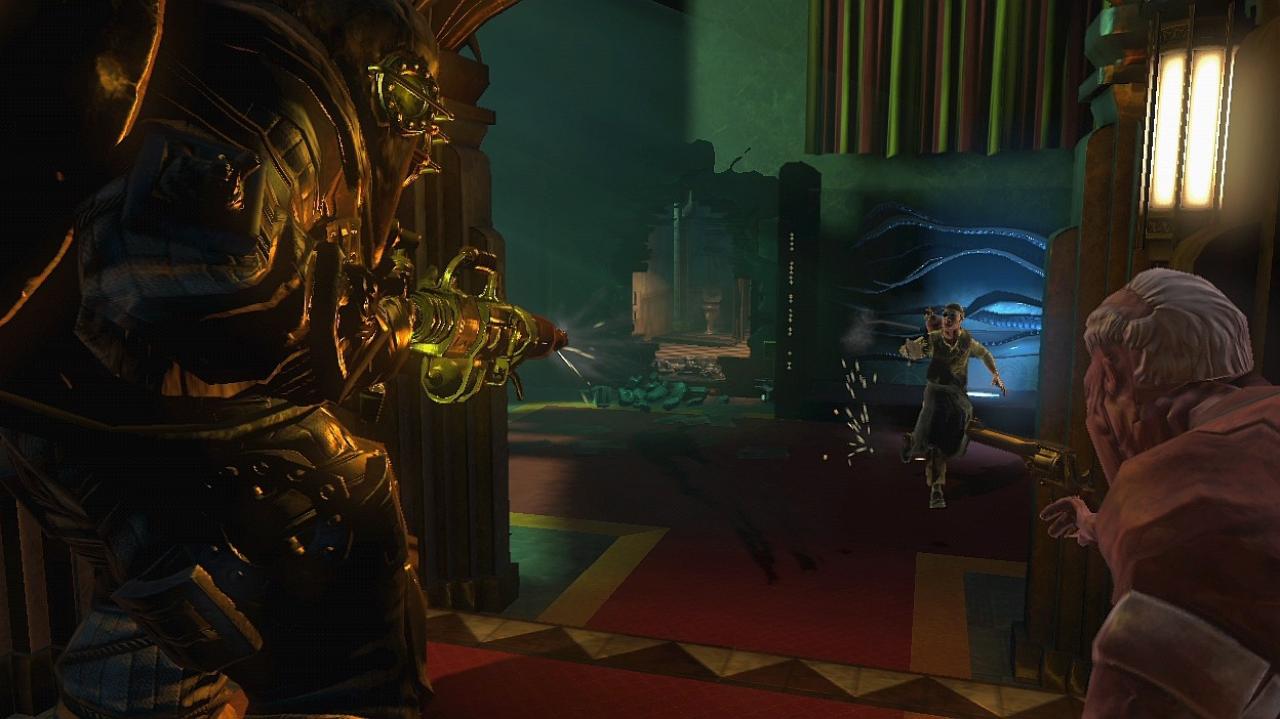 [05/06/2009] Platz 6: In Bioshock 2 darf man seinen Gegner in Brand setzen, bevor man ihn mit einer MG erledigt. Für die Gefechte in der Unterwasserstadt Rapture gab's 14 Stimmen (1,4%).