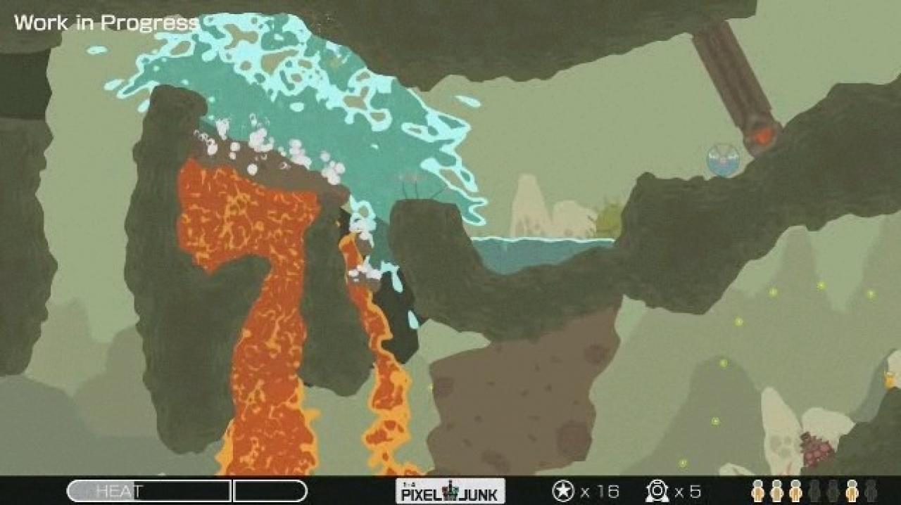 [04/06/2009] Pixeljunk Shooter ist das momentane Gratis-Spiel für Playstation Plus-Mitglieder. Im lokalen Multiplayer macht ihr euch mit einem Freund auf den Weg in die Tiefe, um die Welt unterhalb der Erdkruste zu erkunden und eure Forscherkollegen zu retten.