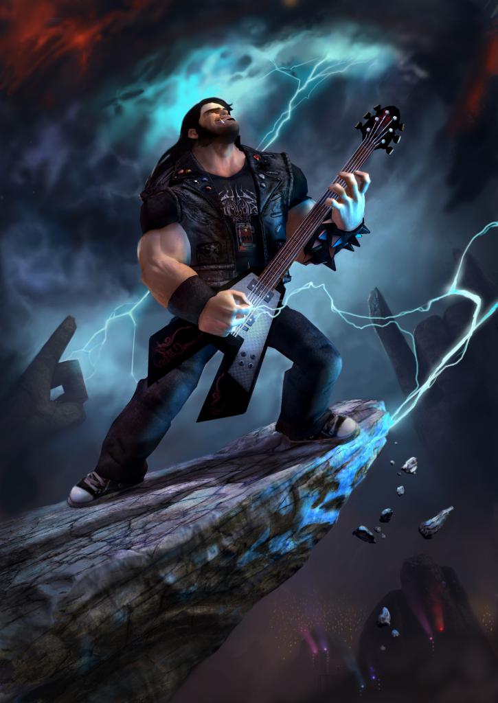 [15/10/2009] Die Gitarre Clementine in Brütal Legend ist eines der Items, die in jeder Beziehung rocken. Sie klingt nicht nur toll, sondern kann auch noch fantastische Fahrzeuge und Dämonen beschwören und Blitze schleudern.