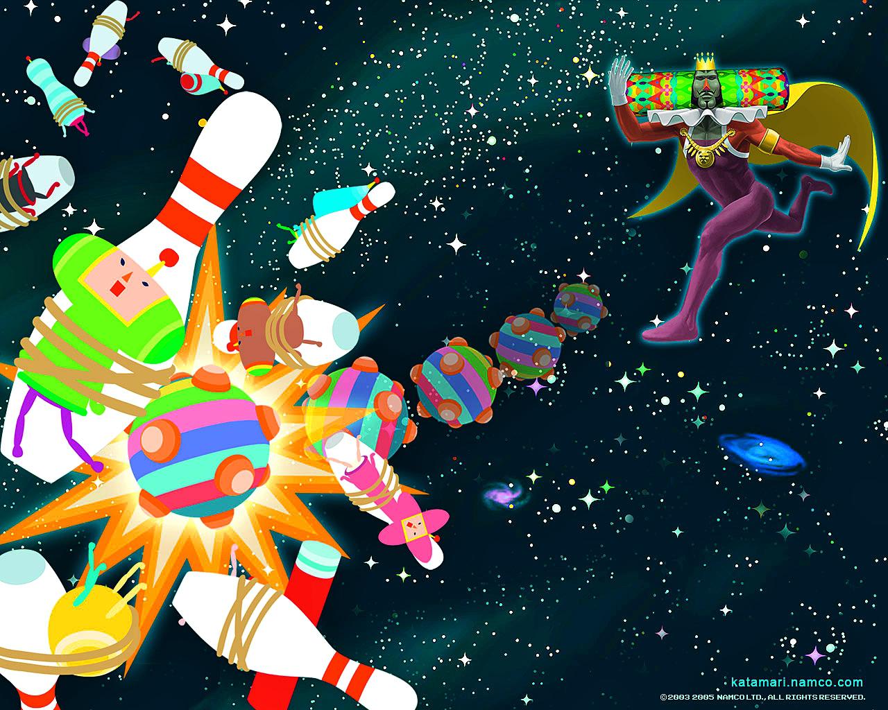 [27/11/2009] - Community-Vorschlag - Katamari Damacy hat den mit Abstand merkwürdigsten Regenten. Der König des Kosmos ist genauso abgedreht wie seine Erscheinung und befiehlt uns mehr und mehr Güter zu kosumieren.
