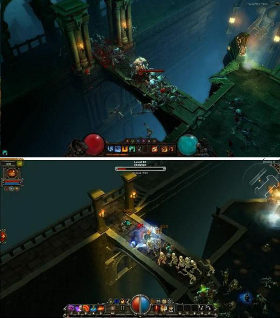[07/12/2009] Während Diablo 3 zum Release mit Innovationen und vielen spannenden Neuerungen warb, setzte Torchlight 2 auf eine ganz andere Strategie: Alles alt, alles bekannt, alles so wie immer. Dennoch ähneln sich die beiden Dungeon-Crawler in vielen Aspekten stark - wie sich unschwer am eingefügten Bild erkennen lässt.
