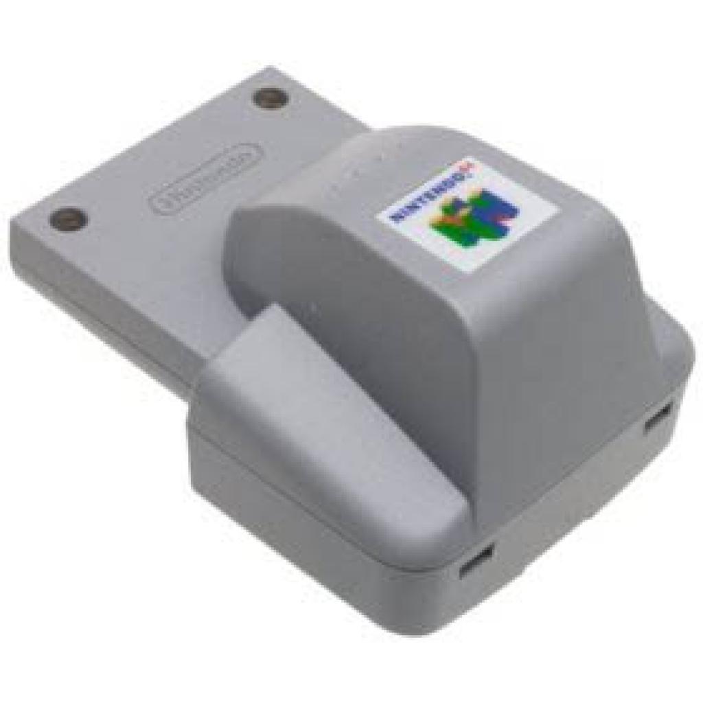 [04/12/2009] Nintendo kam durch den Einsatz einer anderen Rumble-Funktion um die Zahlung herum. Hier seht ihr das Rumble-Pad vom N64.