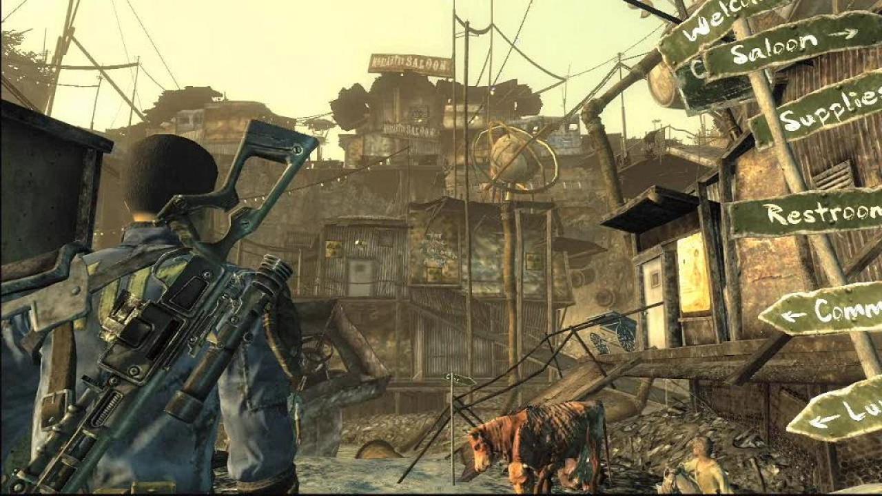 [22/02/2010] Ihr merkt schon, ohne einen hohen Intelligenzwert wird das nichts. Ganz so niedrig wie das in Fallout (im Bild ist der dritte Serienteil zu sehen) möglich ist, darf er zumindest nicht sein. In dem Endzeitrollenspiel gibt es tatsächlich die Möglichkeit, einen Hauptcharakter zu erstellen, der sich seinen Mitmenschen nur durch diverse Grunzlaute mitteilen kann.