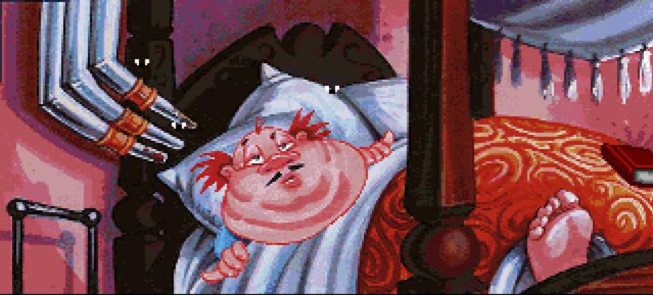 [08/02/2010] Platz 2: Governor Phatt aus Monkey Island 2: Der Name sagt eigentlich schon alles - Der bettlägrige Phatt geht nicht mal zum Essen aus dem Bett - Er ernährt sich einfach aus den Röhren neben seinem Bett.