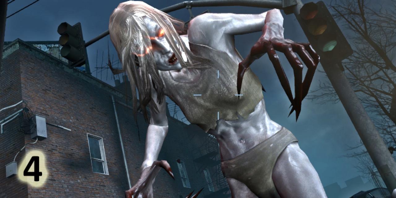 [01/02/2010] Scheinwerfer an, wir haben die Nummer 1. Nähert man sich der Witch aus Left 4 Dead, ist das vermutlich das Ende. Die psychotisch-depressive Hexe braucht definitiv ein Wundermittel um zur Ruhe zu kommen. Nicht ohne Grund führt sie die Liste der psychotischsten Schurkinnen an.